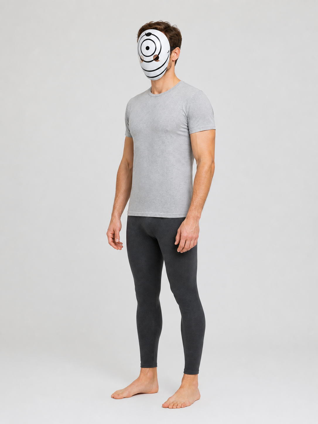 Tobi Mask, Anime Cosplay, White with Black Pattern side view