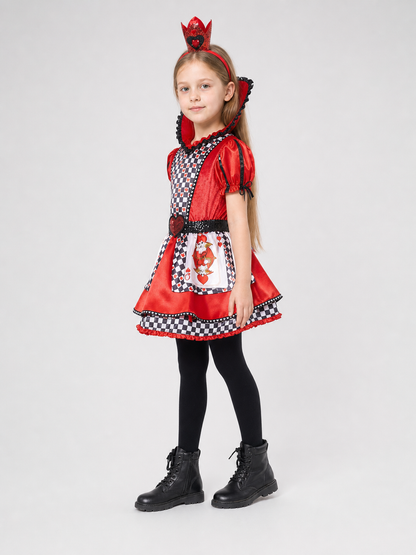 Red Queen Costume with Crown