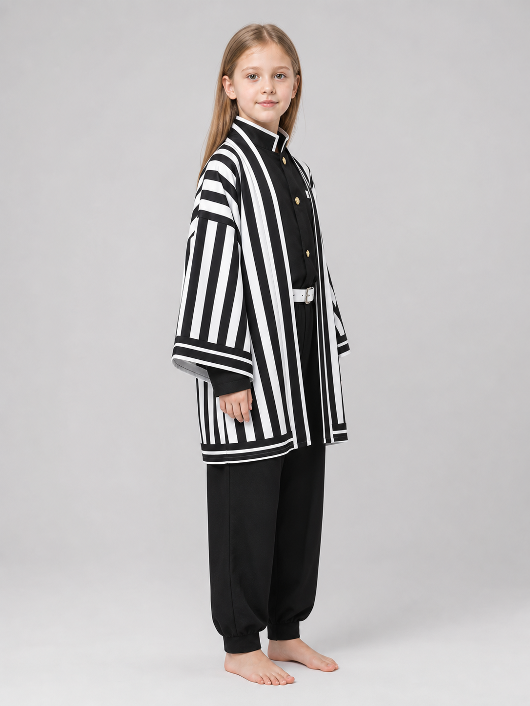 Anime-Style Cosplay Costume, Black and White Set