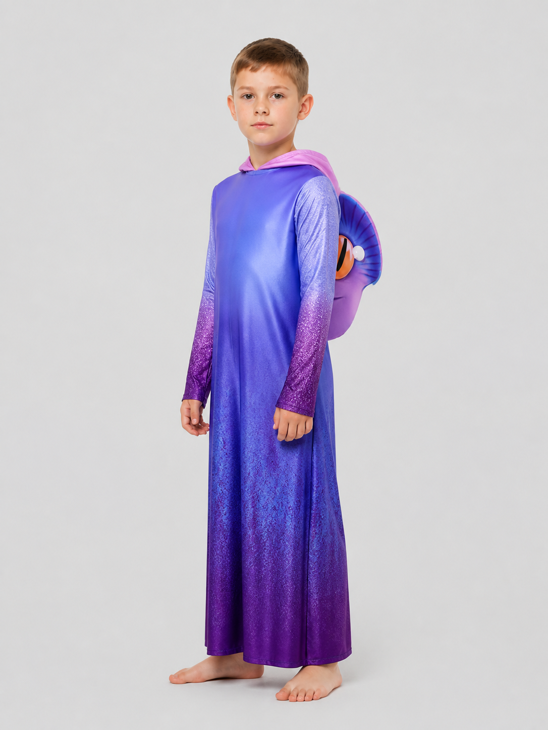 Halloween Fish Costume with Hood side view