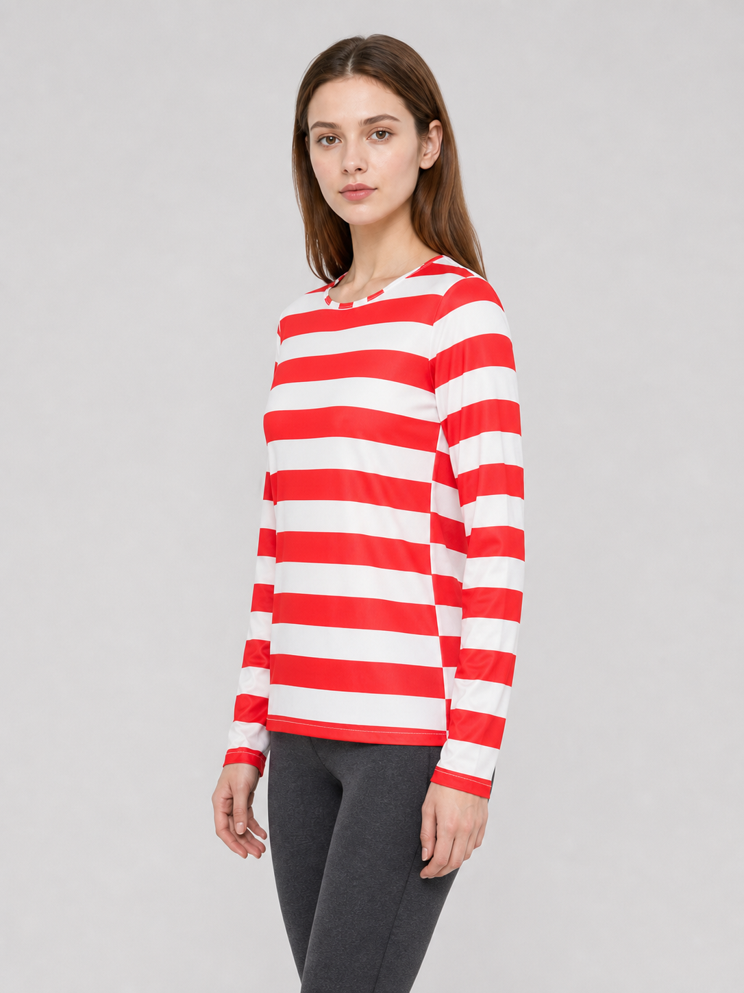 Wally Cosplay Costume in Red and White Stripes