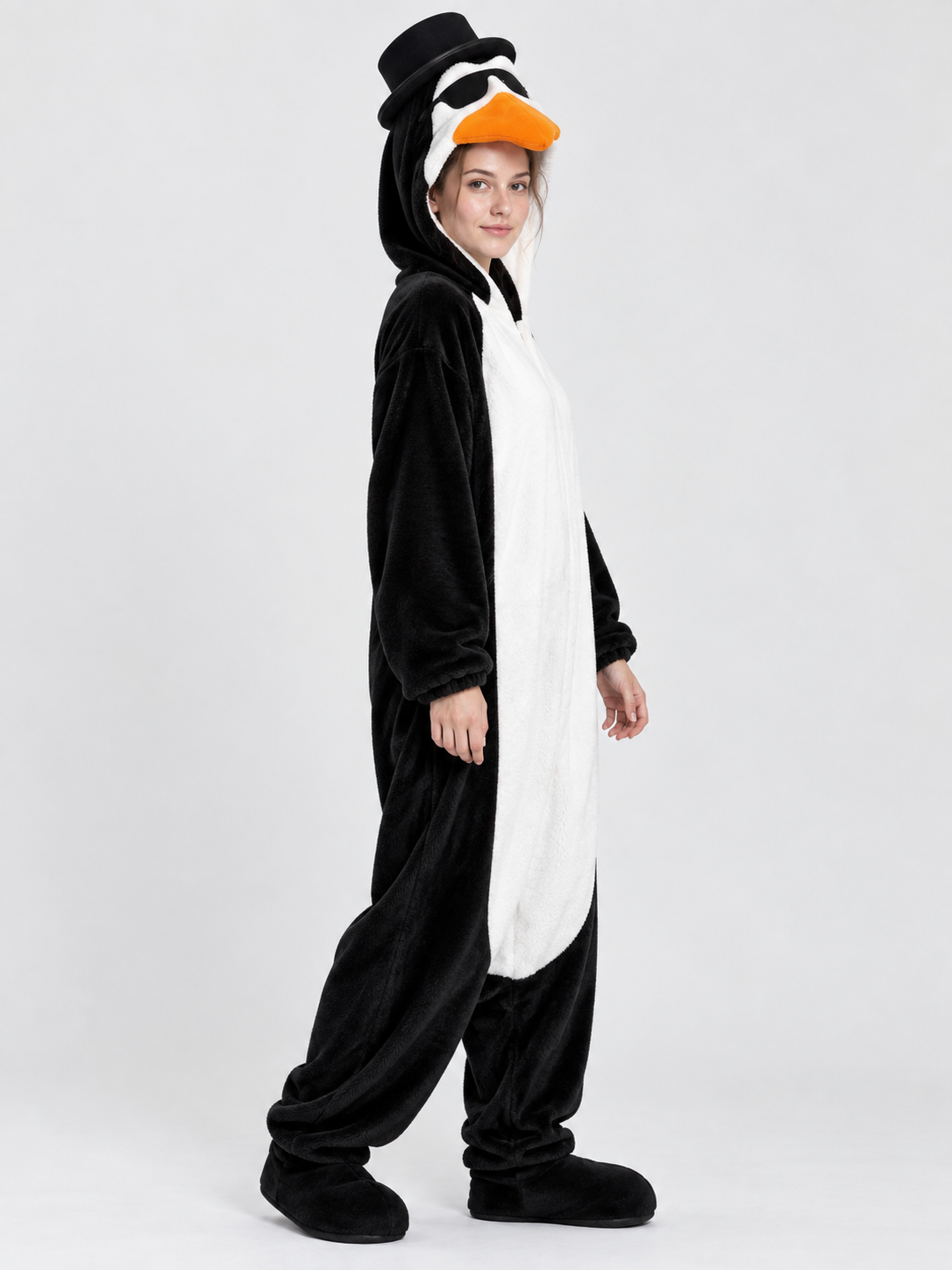 Penguin Design Jumpsuit Pajama with 3D Beak