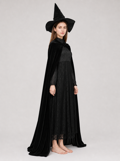 Elphaba Cosplay Costume: Dress, Cape, and Hat