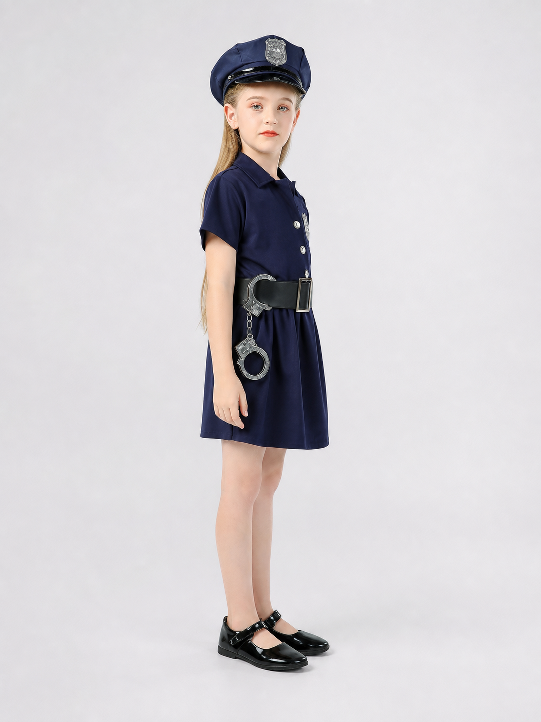 Police-Style Carnival Dress with Headwear