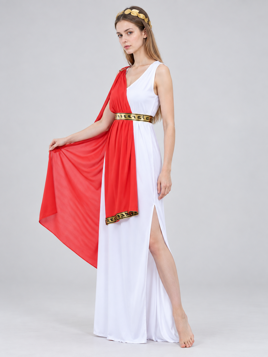 Ancient-Style Carnival Costume with Draping side view