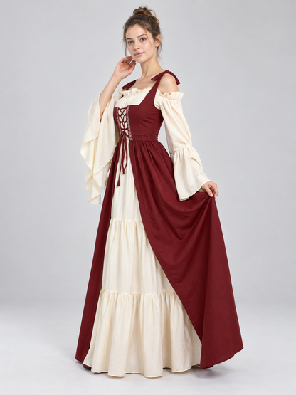 Medieval-Style Lace-Up Carnival Dress