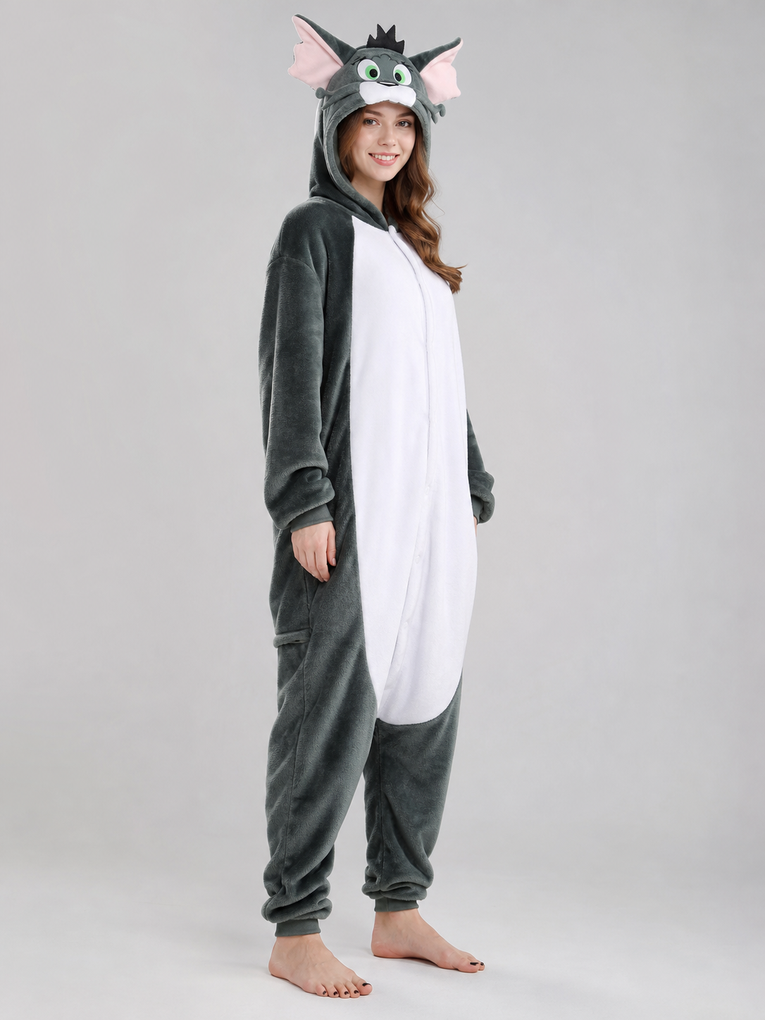 Kigurumi Costume with Hood and Cat Ears