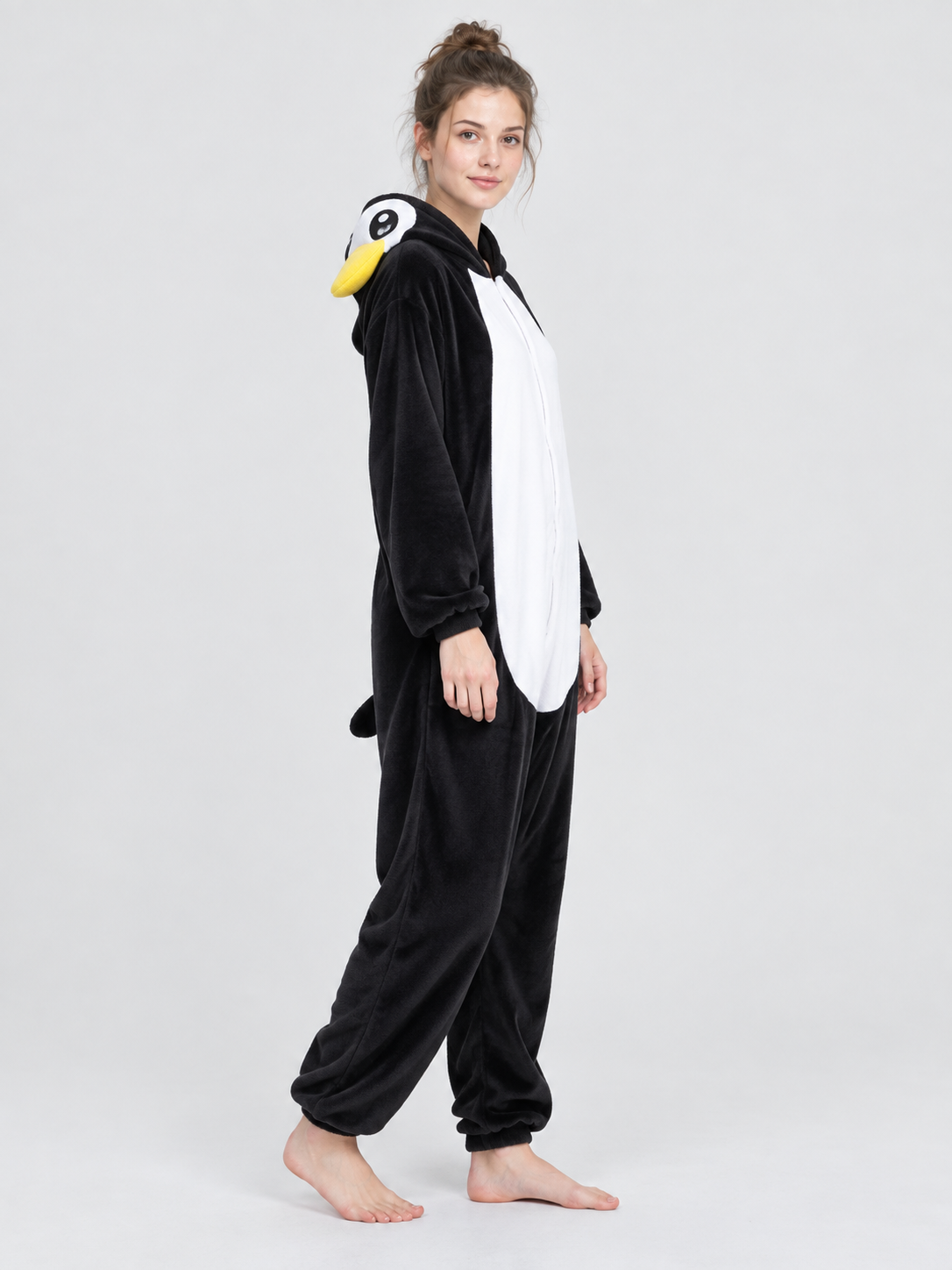 Hooded Kigurumi Pajama with Yellow Beak