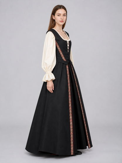 Medieval-Style Lace-Up Dress