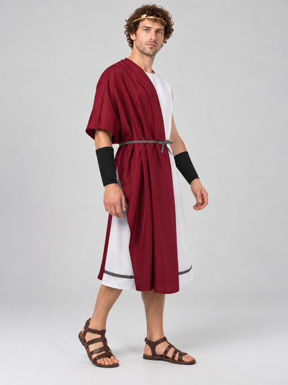 Ancient Greek Costume with an Asymmetrical Robe