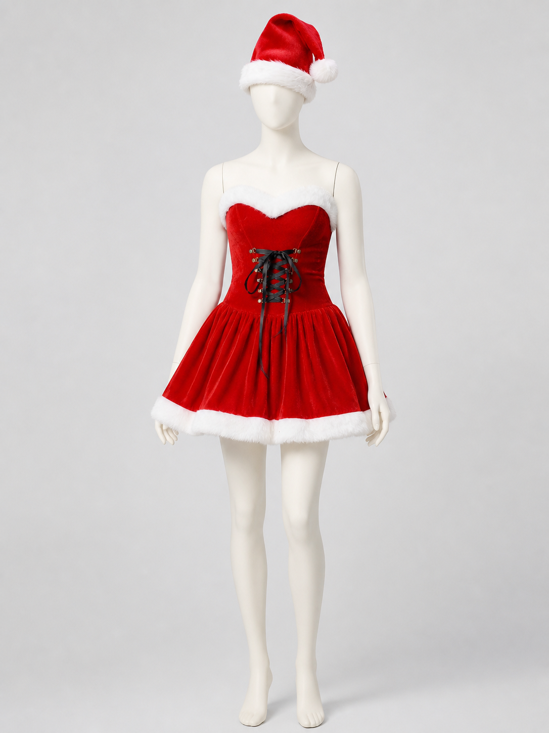 Christmas Set: Santa Claus Dress and Hat side view