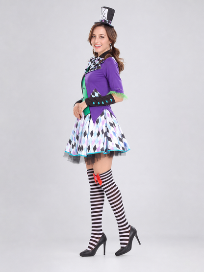 Clown Costume with a Full Skirt