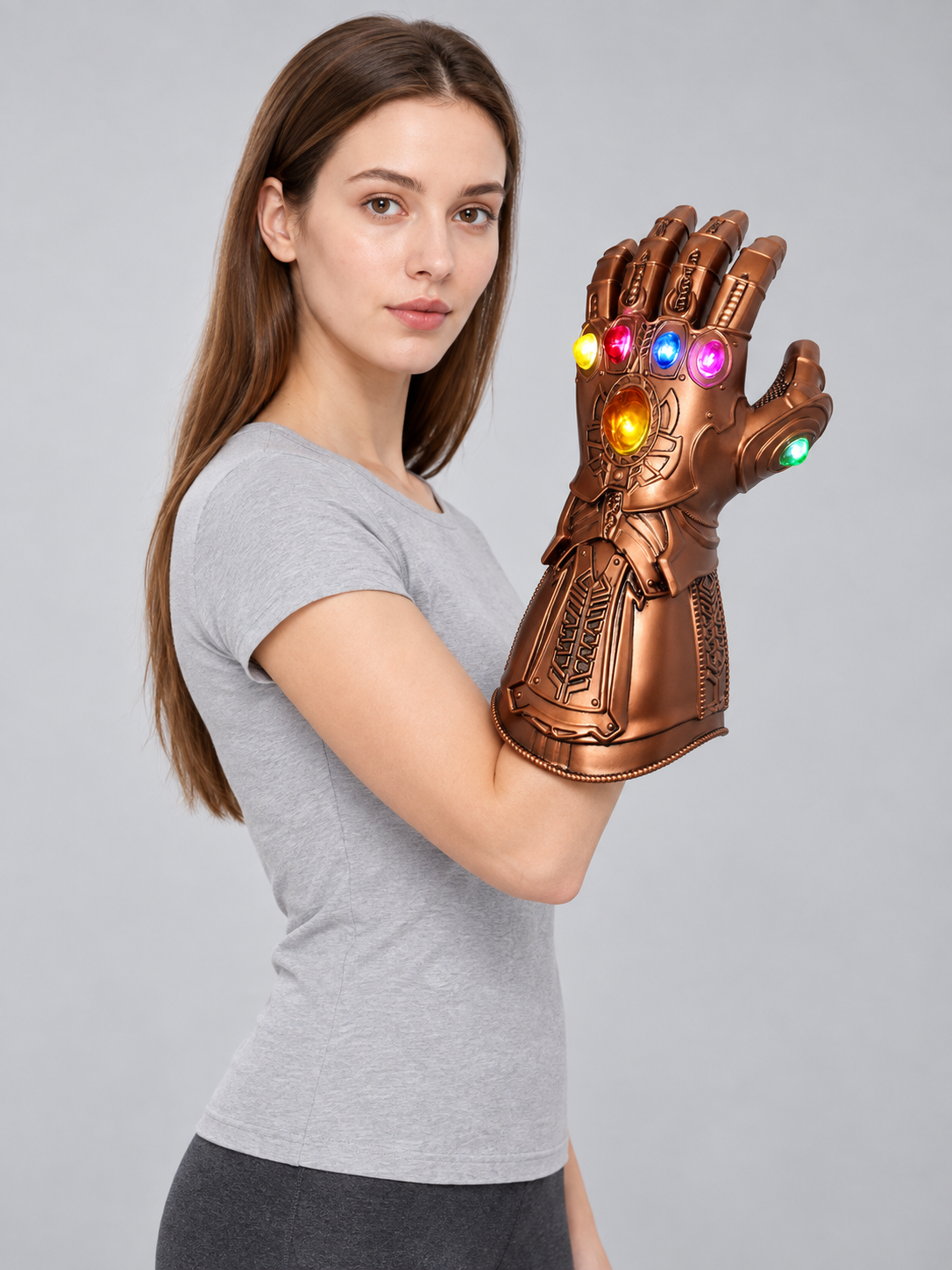 Light-Up Costume Glove Gauntlet side view