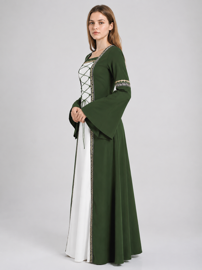 Medieval Costume Dress with Lacing side view