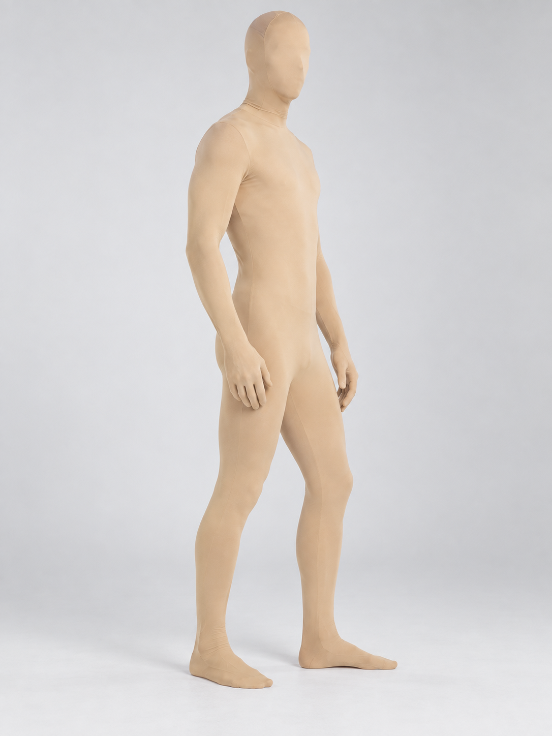 Fitted Full-Body Bodysuit in Nude