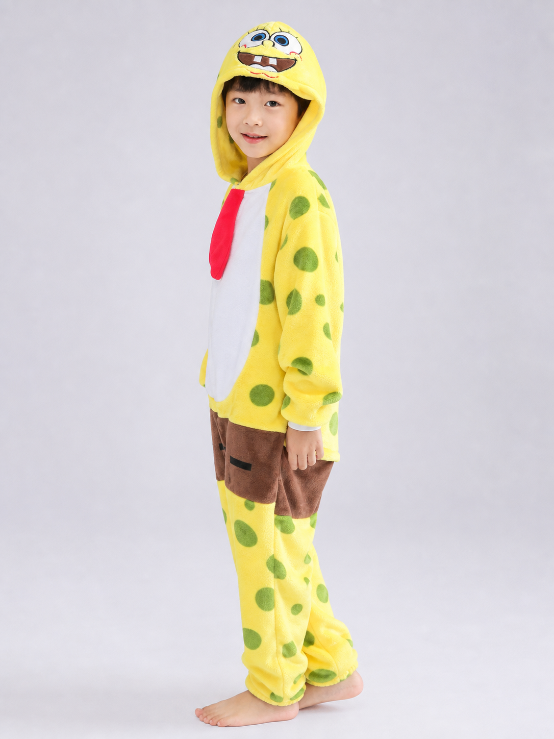 Hooded Printed Pajama Jumpsuit
