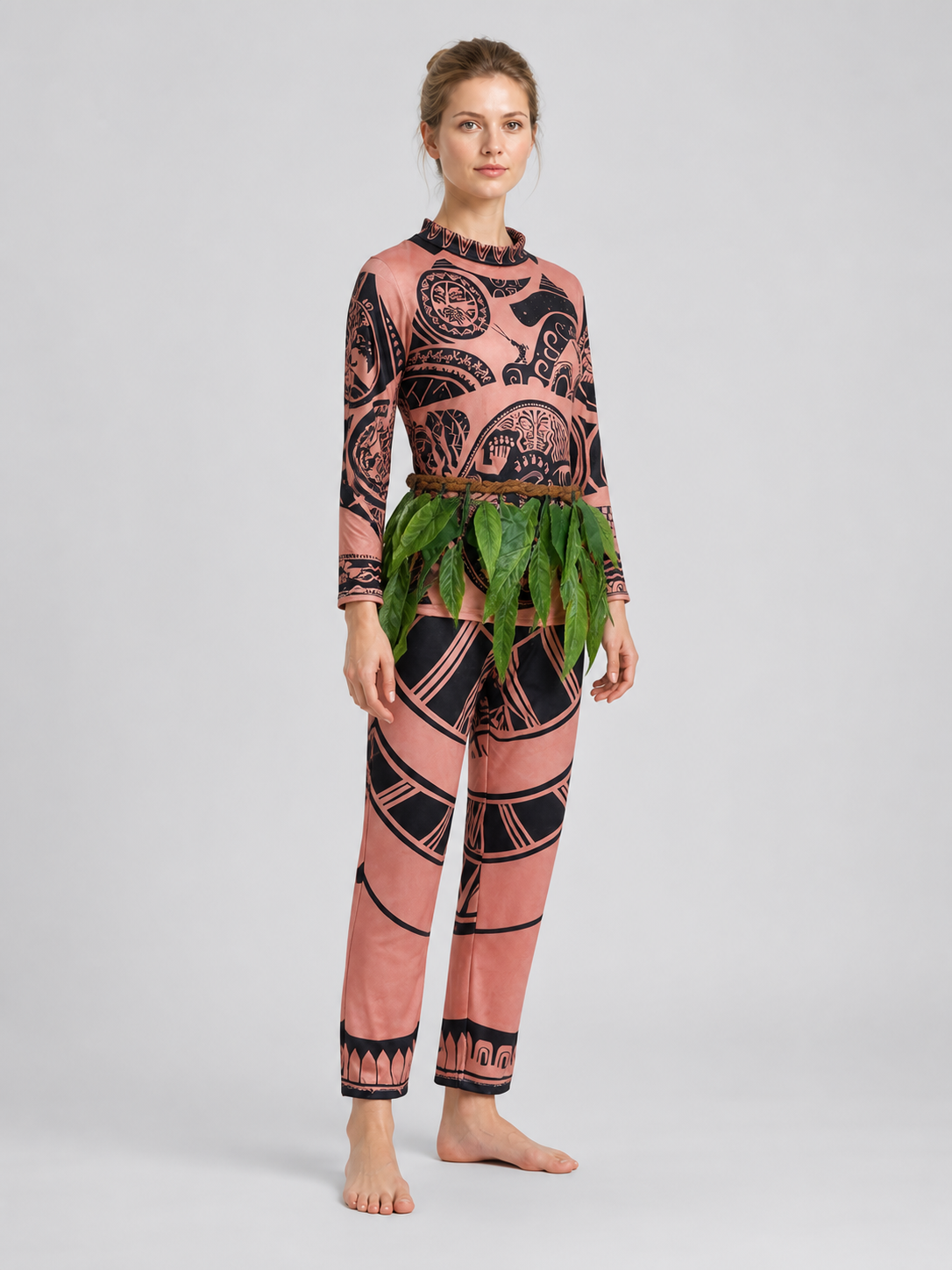 Maui “Moana 3” Cosplay Costume, Top and Pants side view