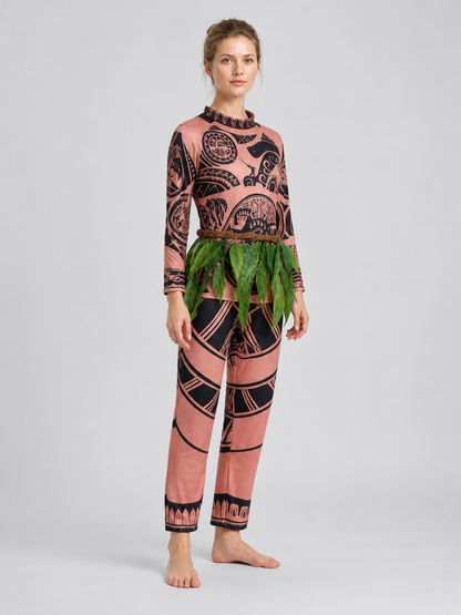 Maui “Moana 3” Cosplay Costume, Top and Pants side view