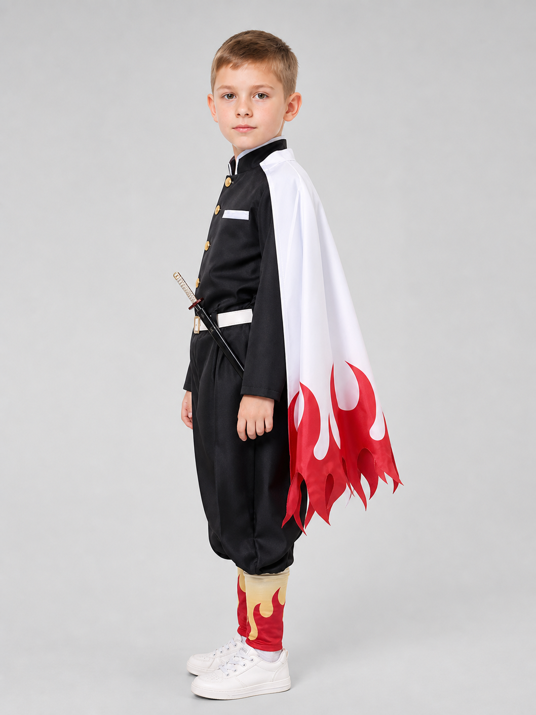 Anime-Style Costume with Cape and Accessories