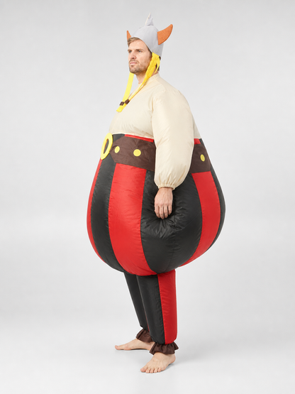 Inflatable Viking Costume with Helmet for Parties