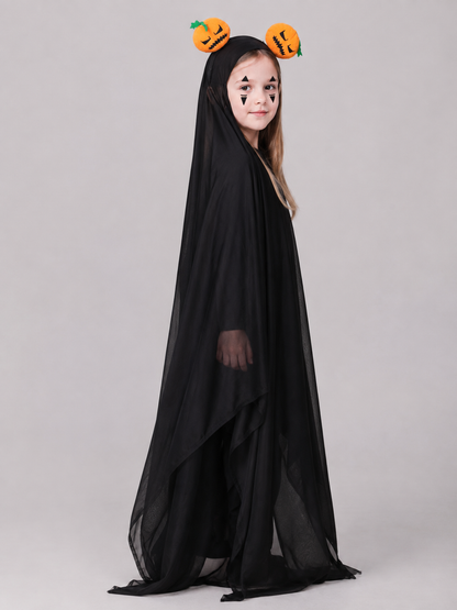 Ghost Costume with Cape and Headband side view