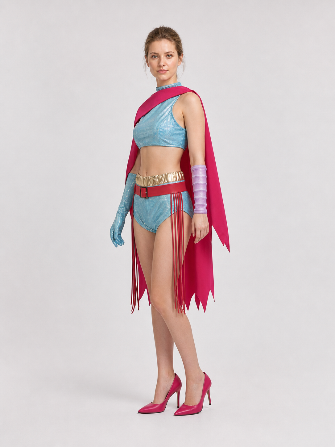 Gazelle Cosplay Costume from Zootopia 2, 6 Pieces side view