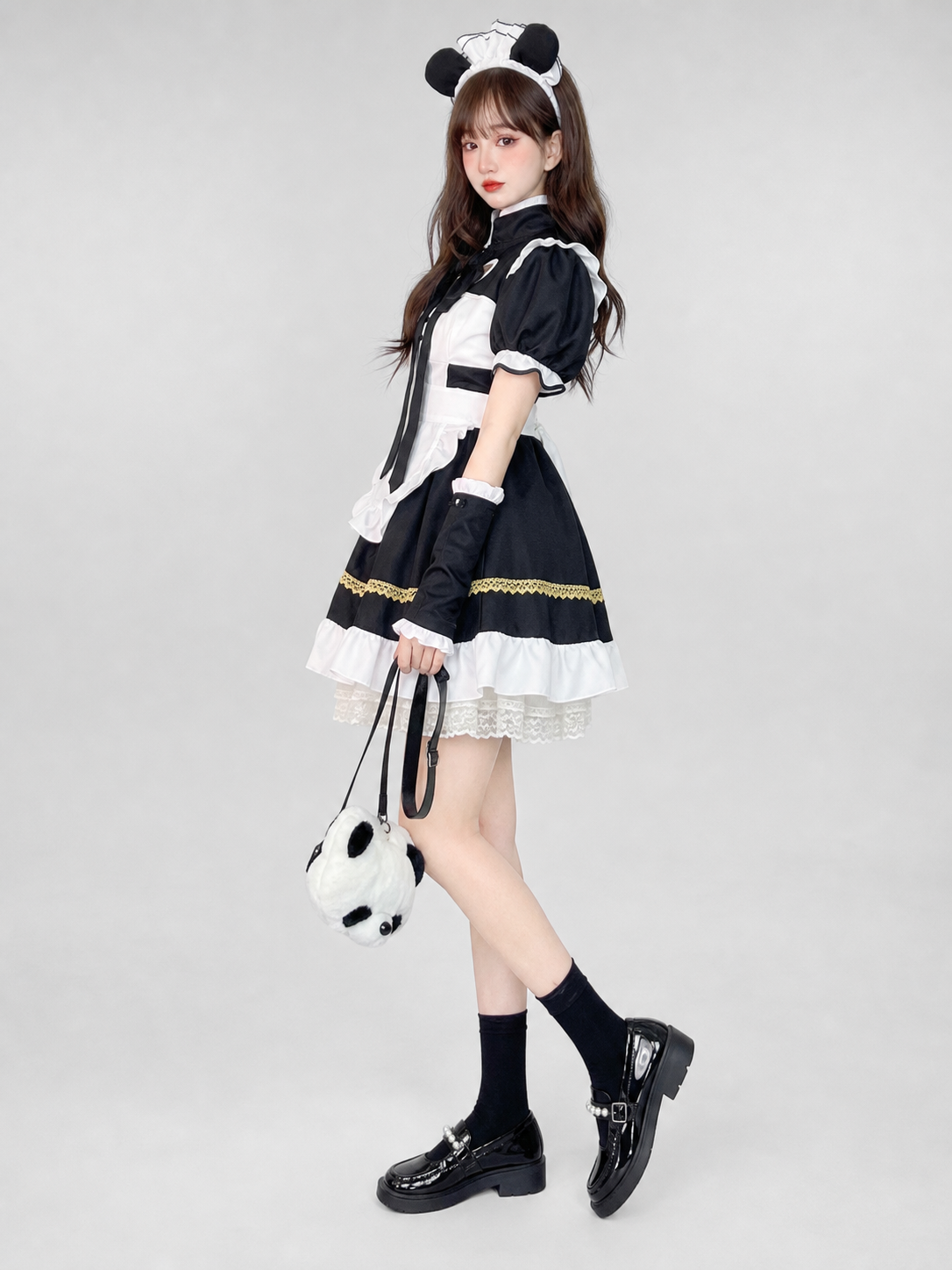 Anime Cosplay Maid Costume with Apron