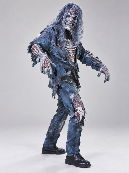 Zombie Costume with Mask and Gloves