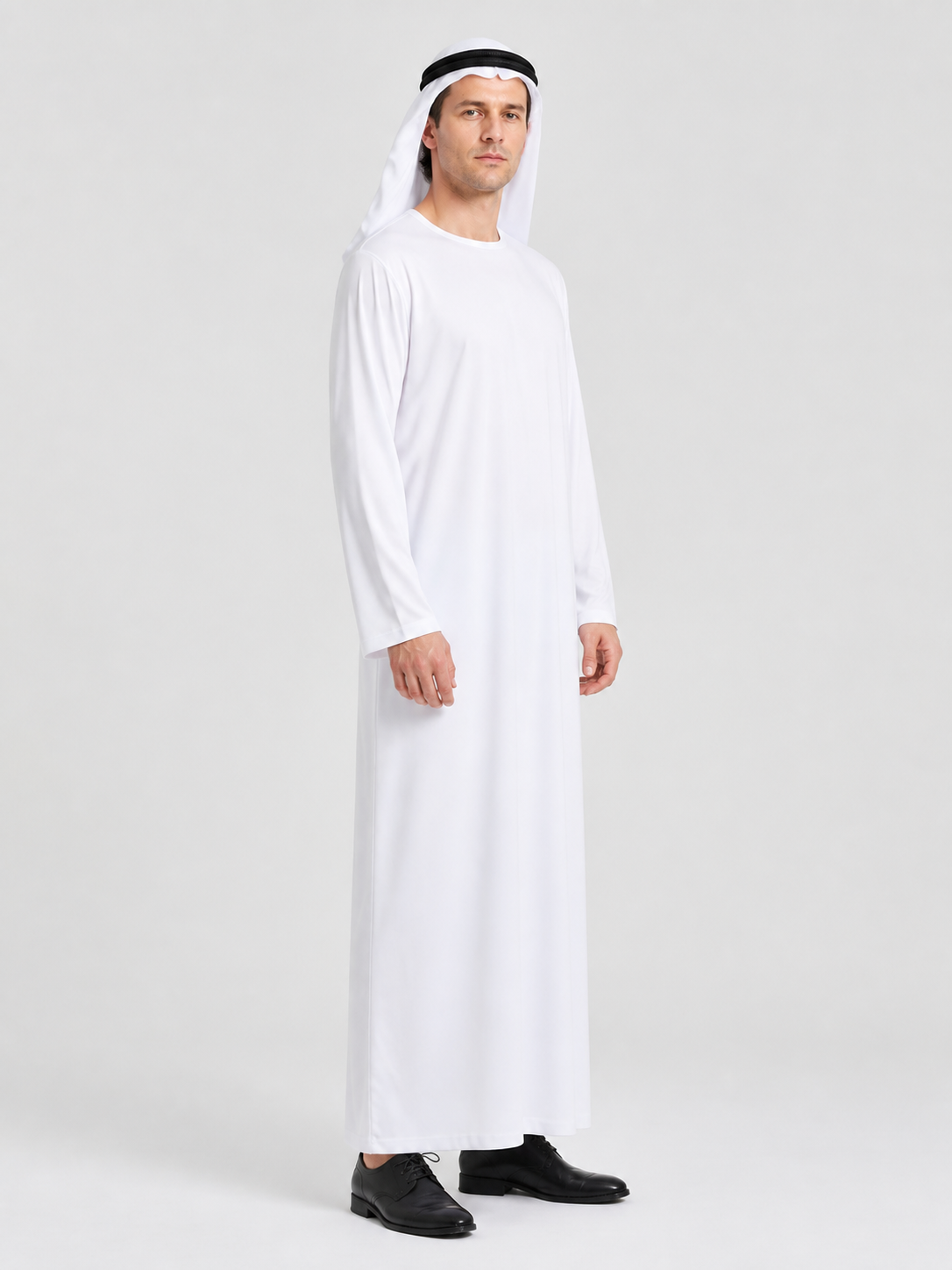 White Long Robe for Cosplay, Carnival, and Halloween side view