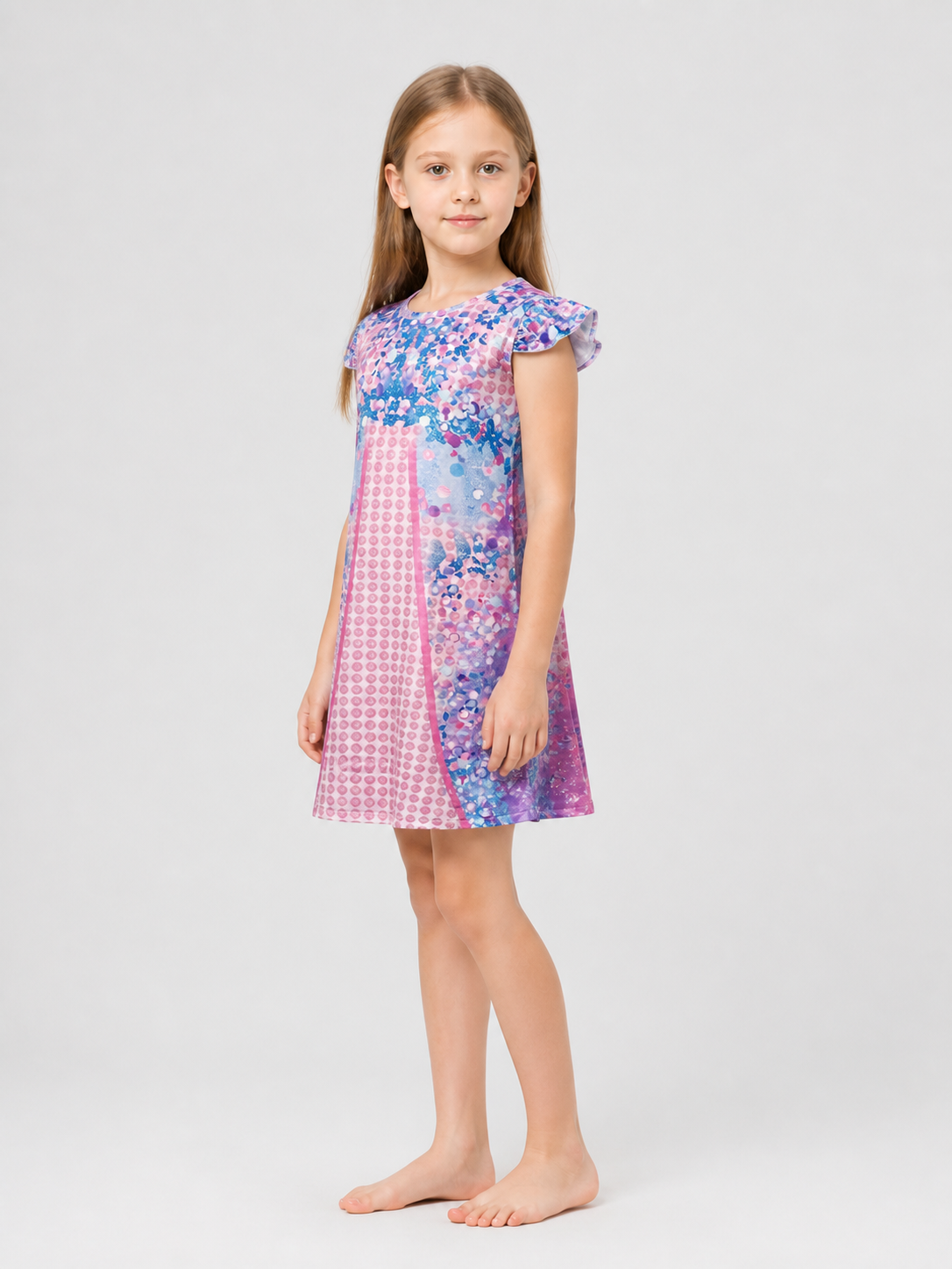 Stage Dress with Bright Dots in Taylor Swift Style side view