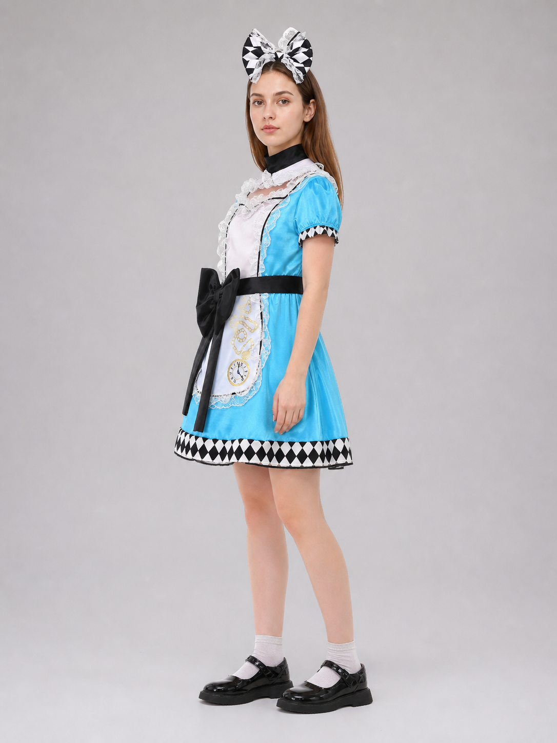 Alice in Wonderland Costume, Cosplay Dress side view