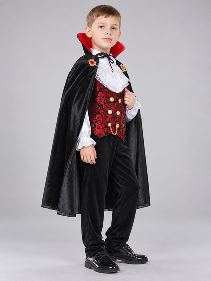 Kids' Vampire Costume with Cape and Vest