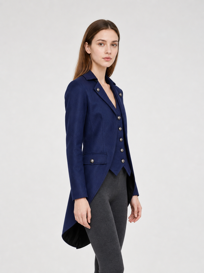 Dark Navy Cosplay Tailcoat with Black Tails