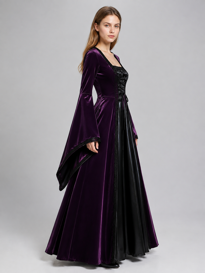 Renaissance Dress with Front Lacing side view