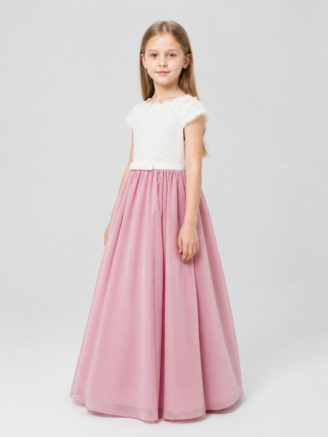 Lace Long Princess Dress for Special Occasions side view