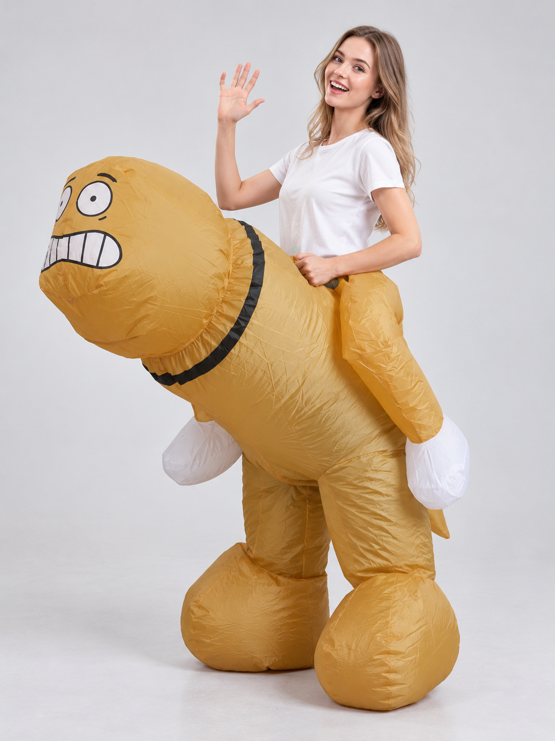 Inflatable Big Bird Costume for Carnival, White
