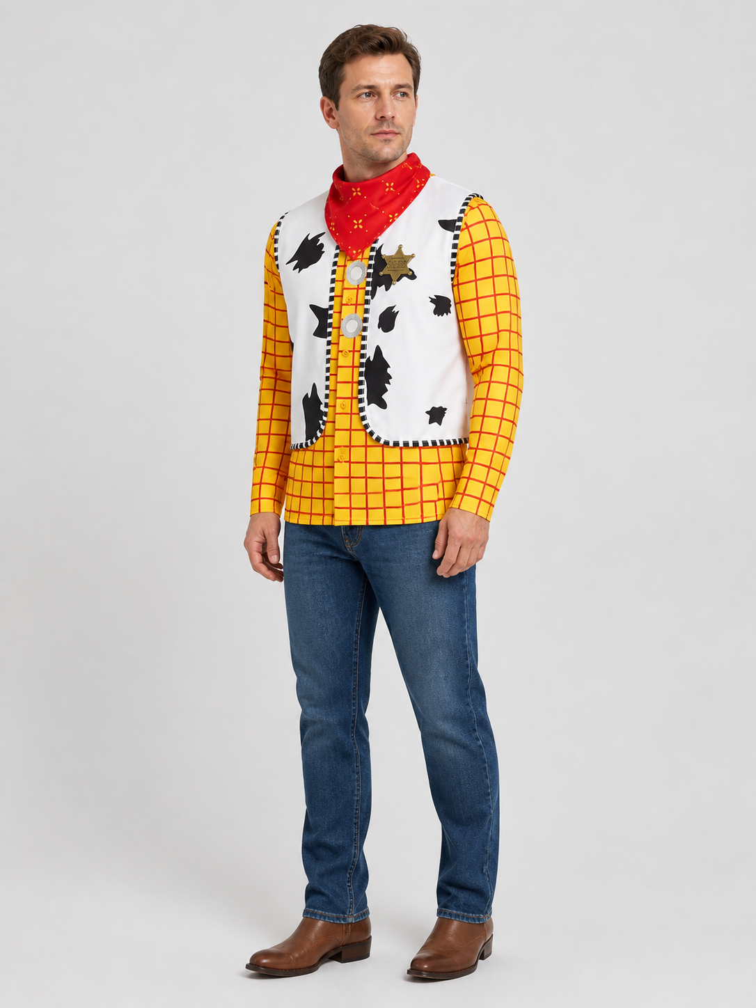 Woody Cosplay Costume from Toy Story, Shirt side view