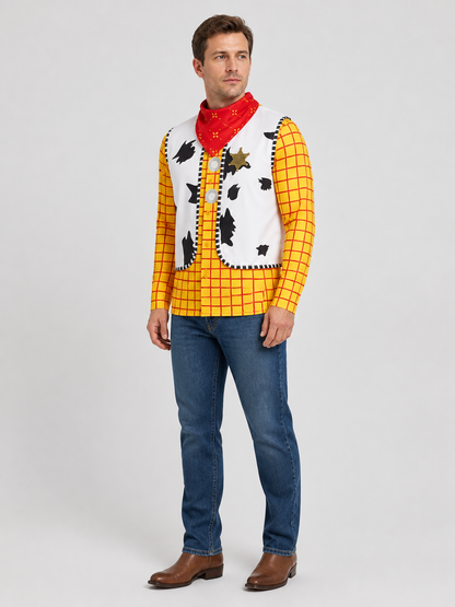 Woody Cosplay Costume from Toy Story, Shirt side view