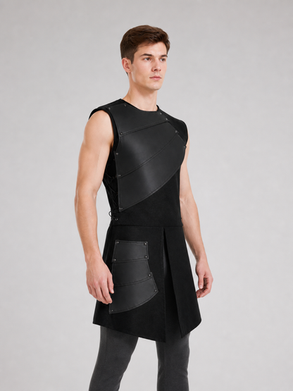 Black Asymmetrical Sleeveless Jumpsuit