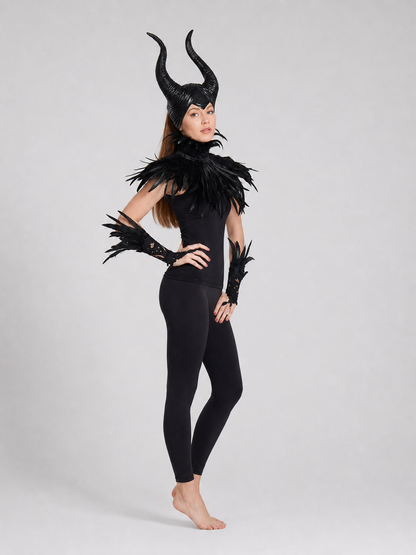 Carnival Headpiece with Black Horns