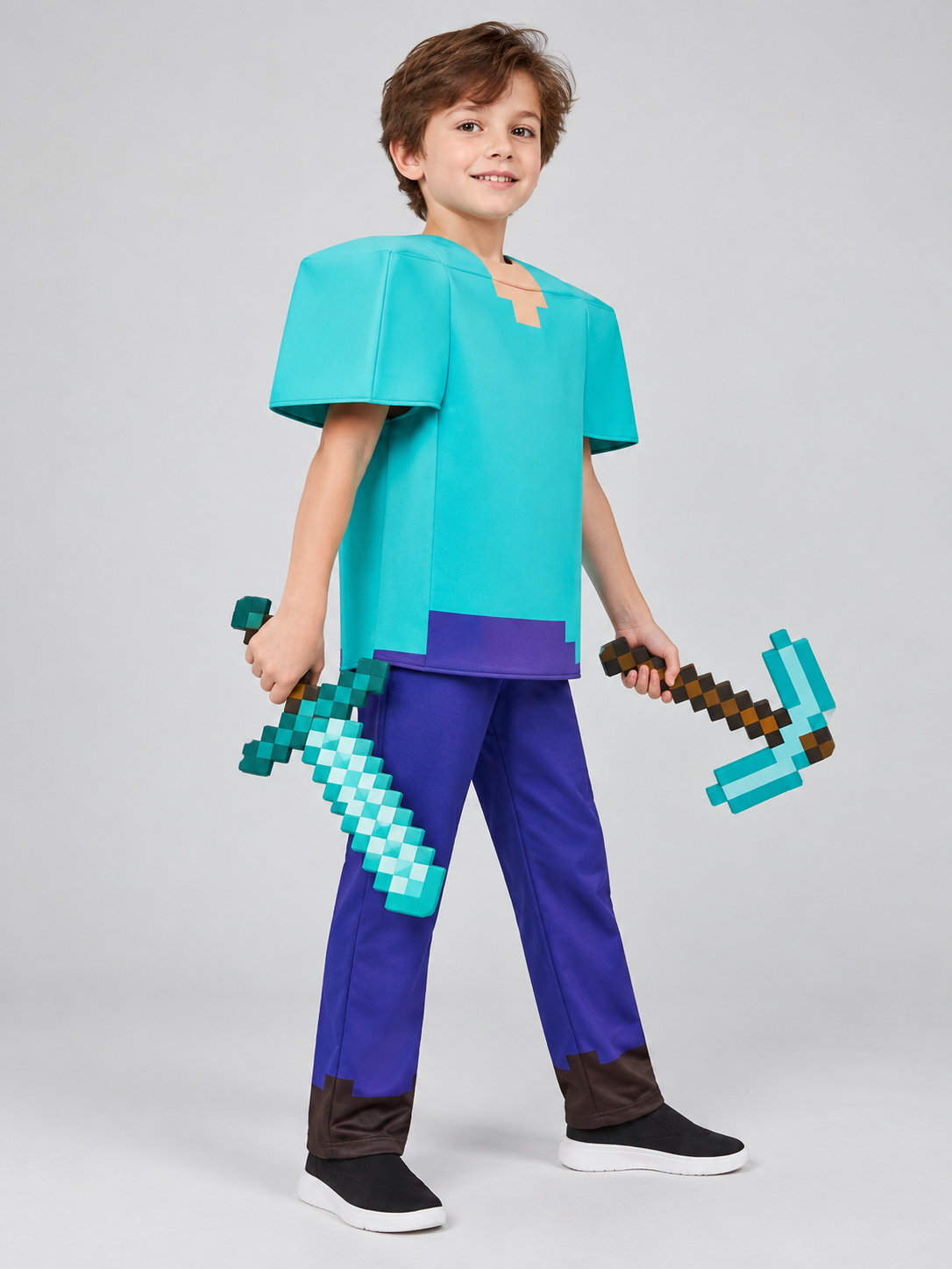 Minecraft-Style Steve Costume