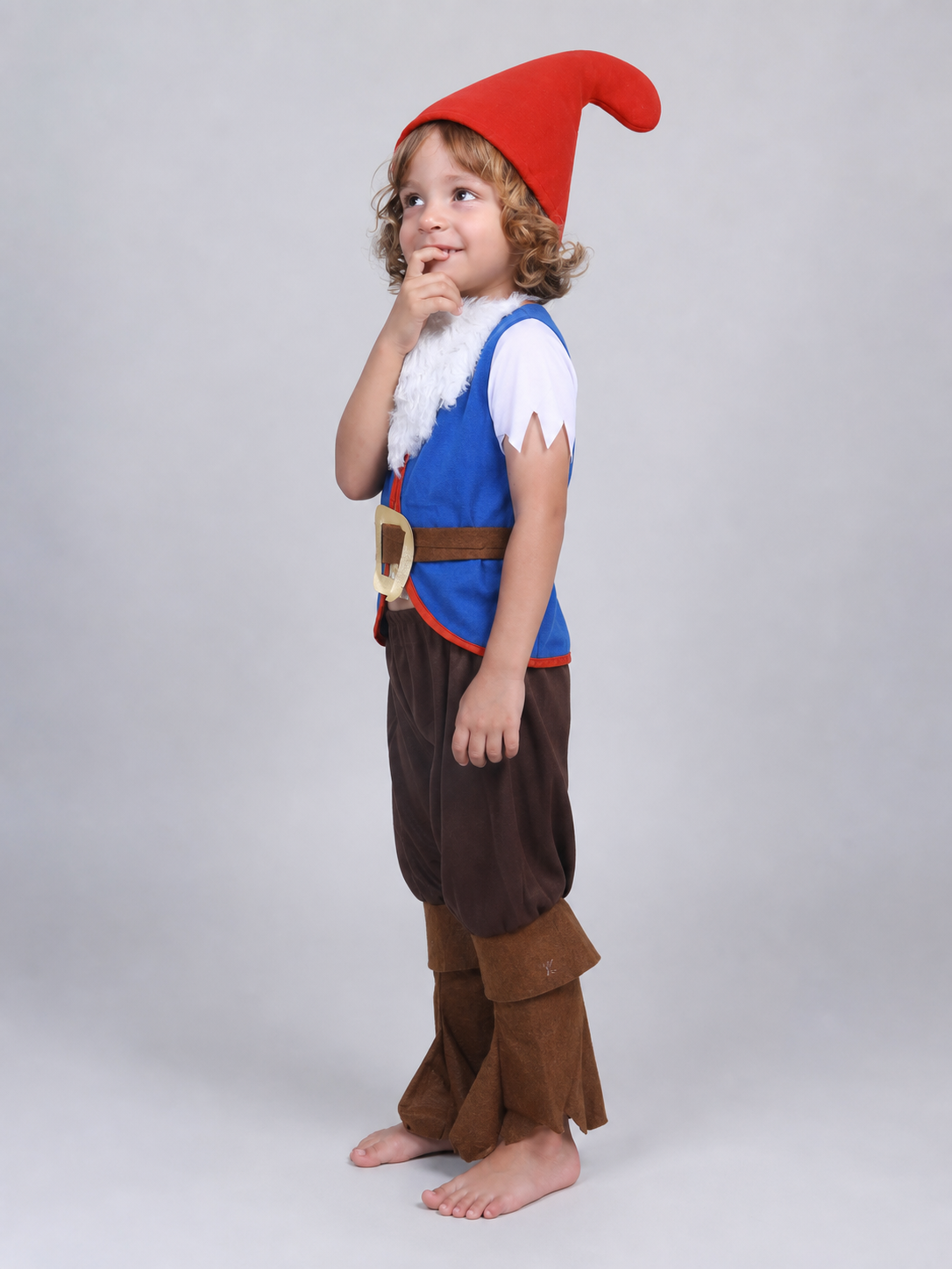 Dwarf costume with beard for parties