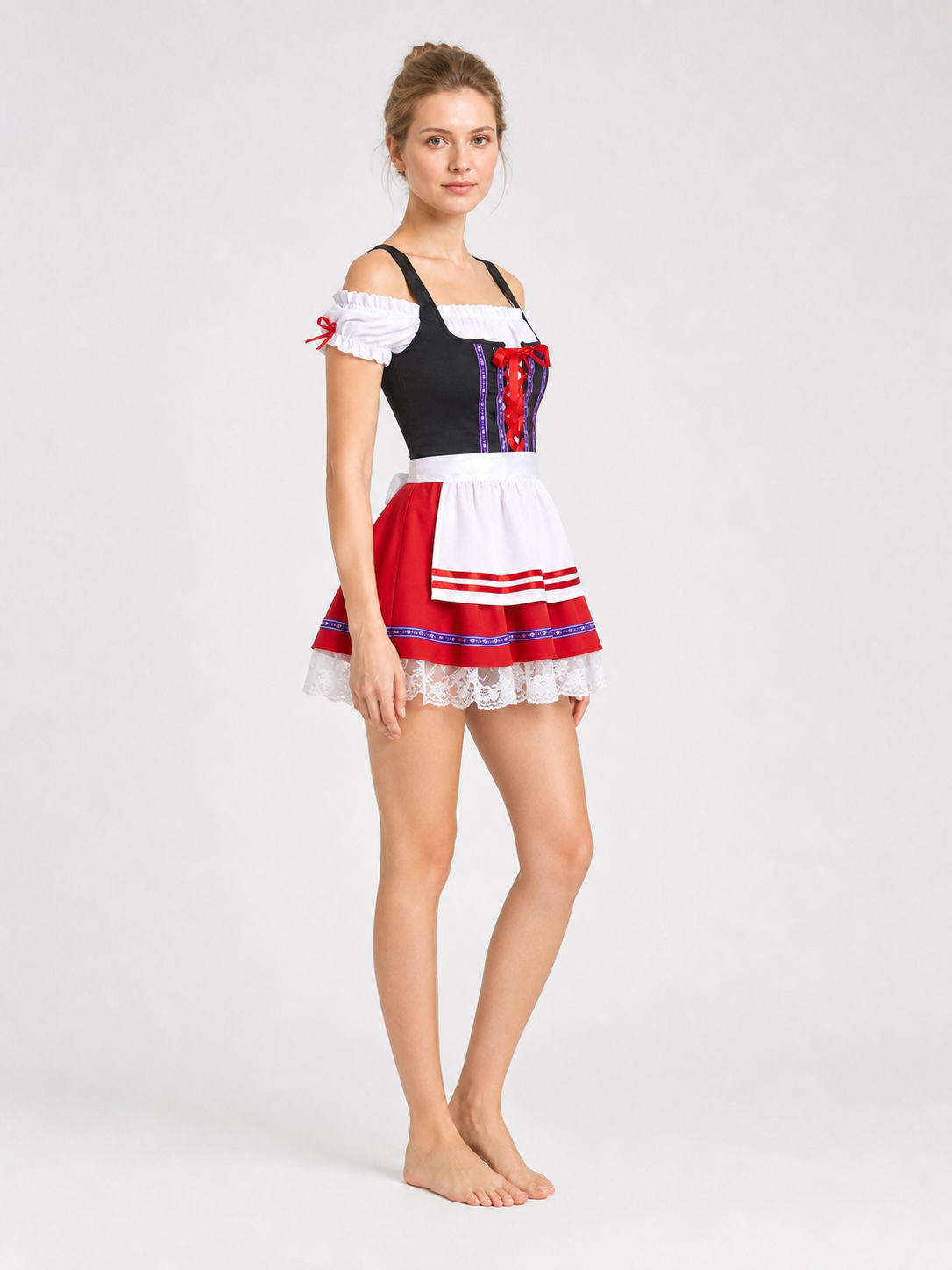 Ethnic-Style Dress for a Beer Festival side view