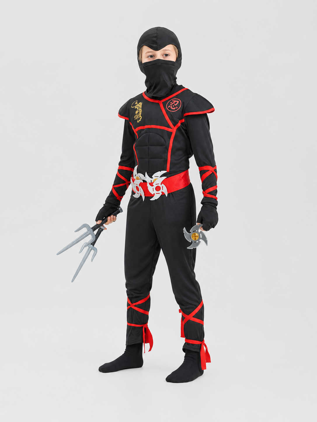 Ninja Hooded Jumpsuit Cosplay Costume side view