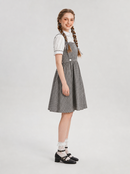 Dorothy Checkered Cosplay Dress with Apron