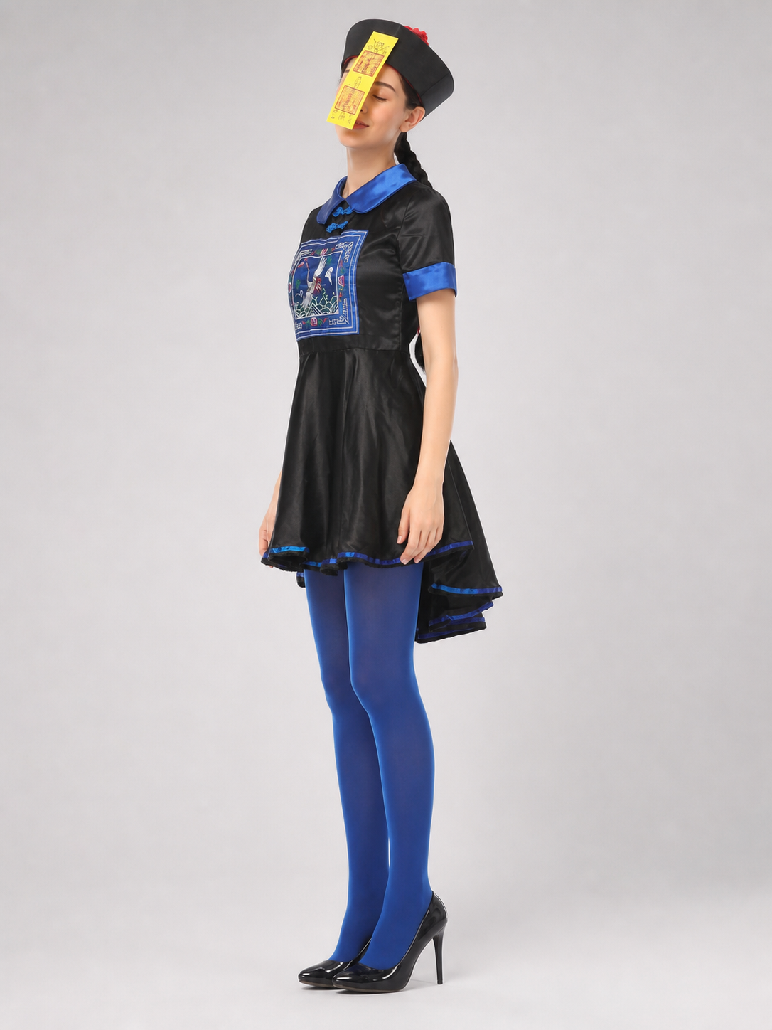 Black and Blue Stage Cosplay Dress