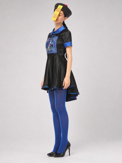 Black and Blue Stage Cosplay Dress