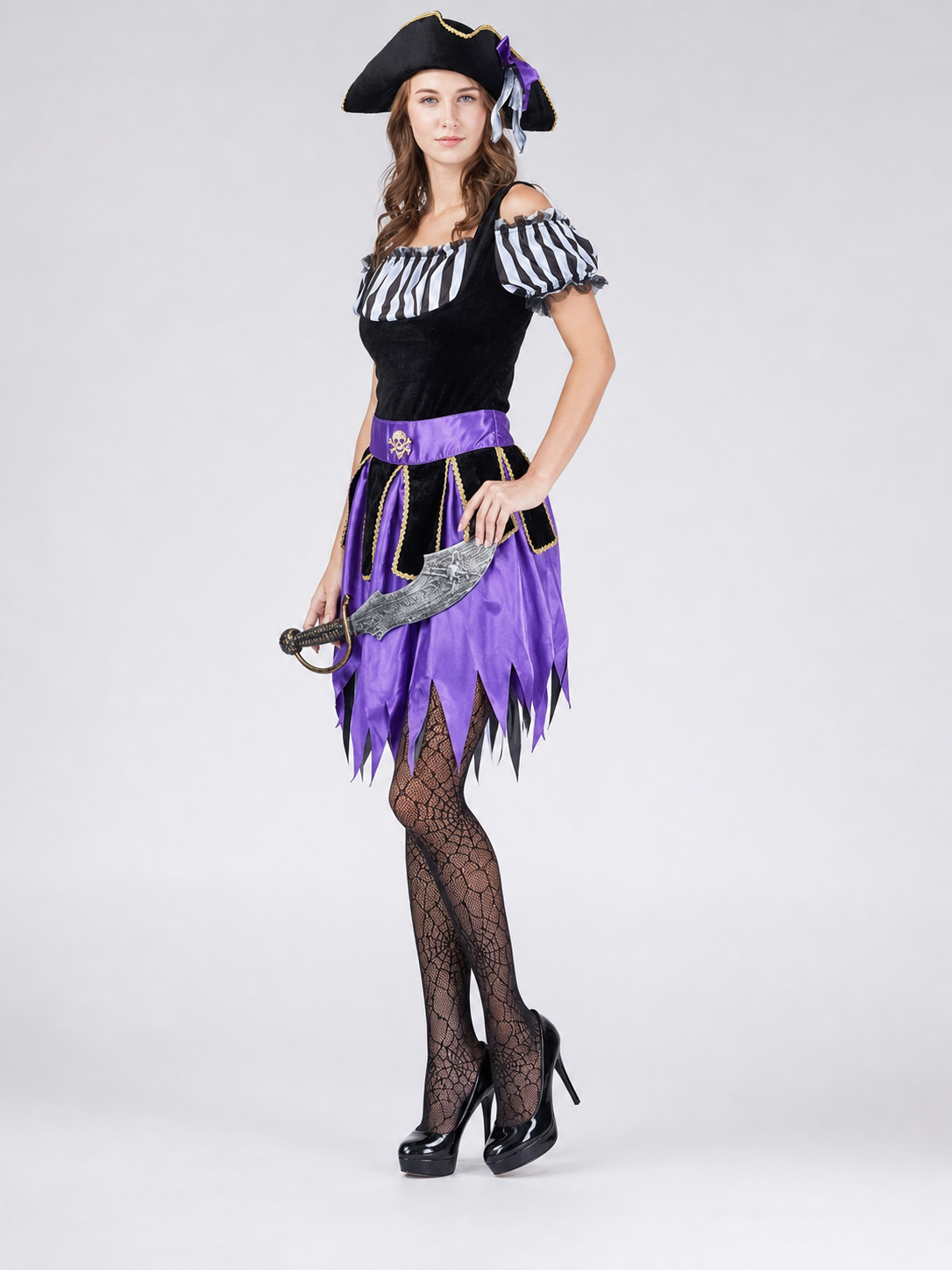 Pirate Costume with Dress and Hat