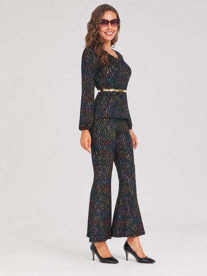 Sequin Stage Jumpsuit, Retro Disco Style