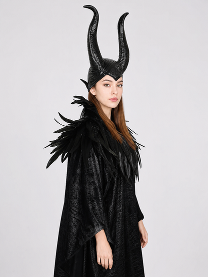 Roleplay Costume with Horned Headpiece